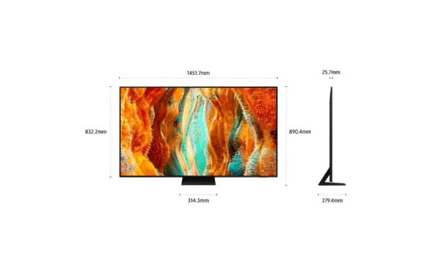 SAMSUNG Téléviseur 163 cm UHD 4K - TQ65QN70FAUXXC