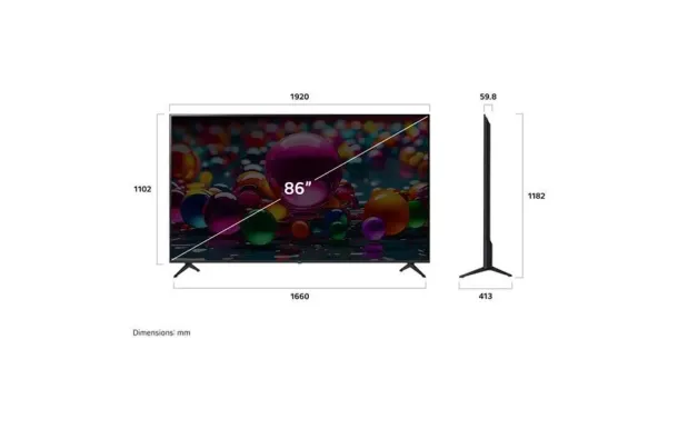 LG Téléviseur 217 cm UHD 4K - 86UA75006LA