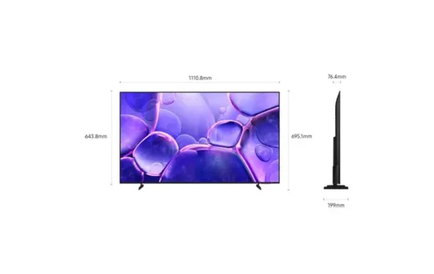 SAMSUNG Téléviseur 125 cm UHD 4K - TU50U8005FUXXC