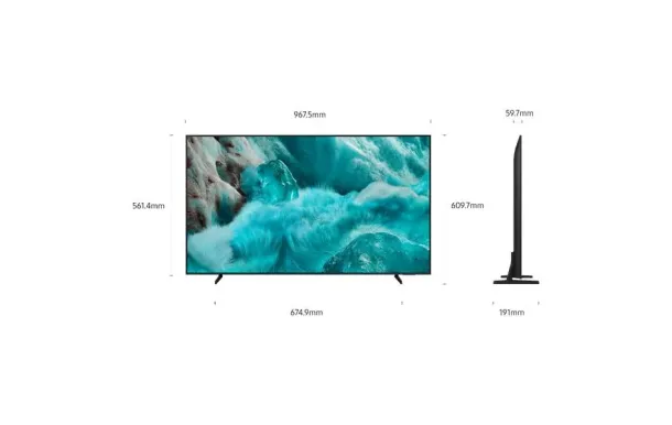 SAMSUNG Téléviseur 108 cm QLED 4K - TQ43Q7F4AUXXC