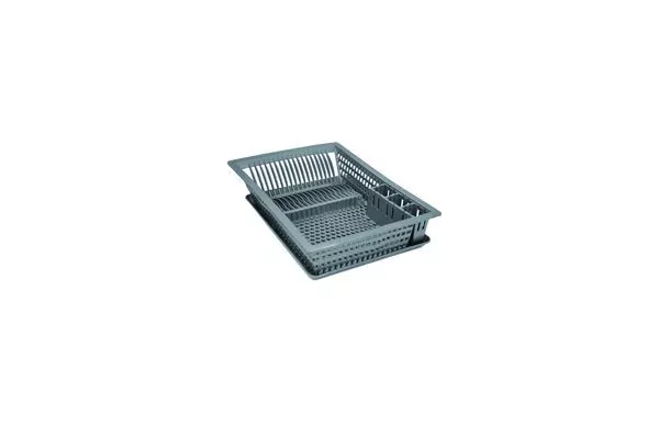 ALUMINIUM ET PLASTIQUE Égouttoir vaisselle+plateau 49x36 silver [-]