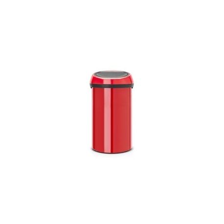 BRABANTIA Poubelle 60 L Passion Red - Touch Bin