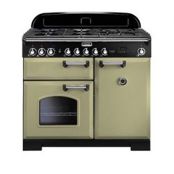 Cuisinière FALCON Classic deluxe 100 Vert olive/chrome - CDL100DFOG/C