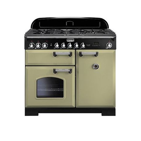 Cuisinière FALCON Classic deluxe 100 Vert olive/chrome - CDL100DFOG/C