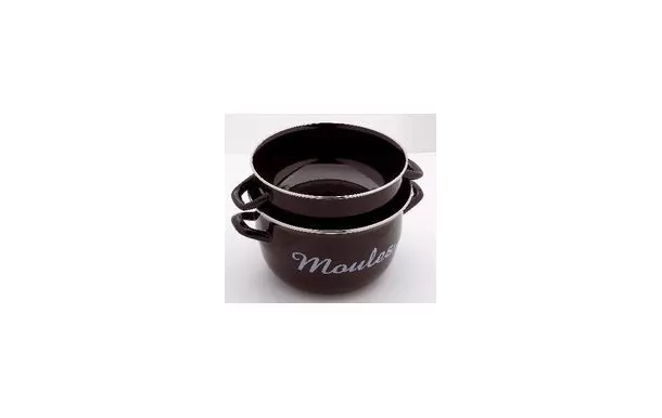 BAUMALU Marmite à moules 24 cm Noire