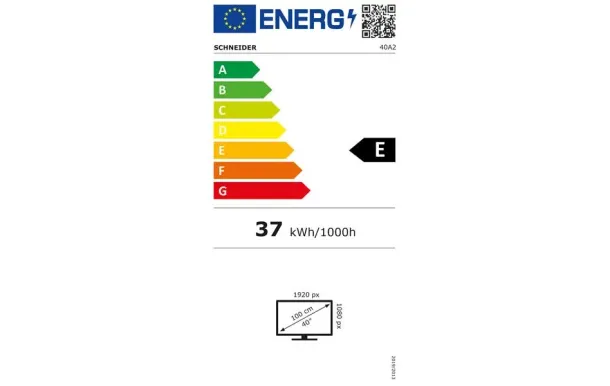 SCHNEIDER Téléviseur HD 40 pouces  40A2