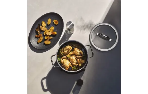 WMF Faitout bas 20 cm Noir - Fusiontec Mineral Pro