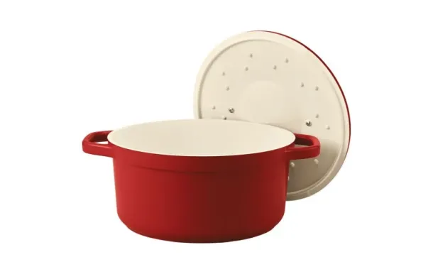 BEKA Cocotte ronde 24 cm / 4.5 L Rouge - Plume