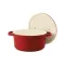 BEKA Cocotte ronde 24 cm / 4.5 L Rouge - Plume