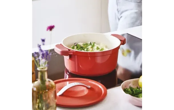 BEKA Cocotte ronde 24 cm / 4.5 L Rouge - Plume