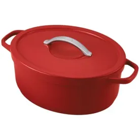 BEKA Cocotte ovale 31 cm / 6 L Rouge - Plume