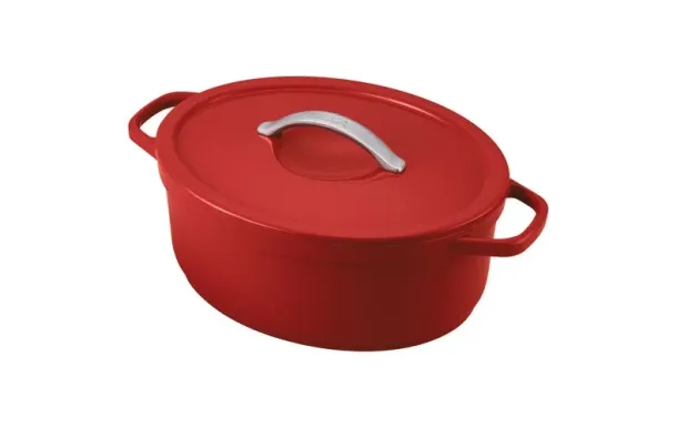 BEKA Cocotte ovale 31 cm / 6 L Rouge - Plume