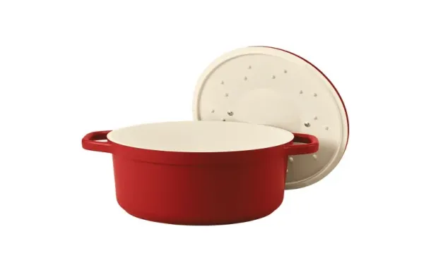 BEKA Cocotte ovale 31 cm / 6 L Rouge - Plume