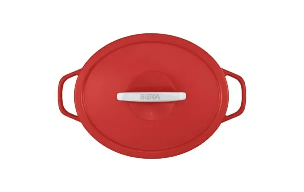 BEKA Cocotte ovale 31 cm / 6 L Rouge - Plume