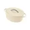 BEKA Cocotte ovale 31 cm / 6 L Beige - Plume