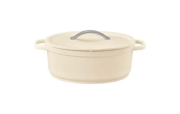 BEKA Cocotte ovale 31 cm / 6 L Beige - Plume