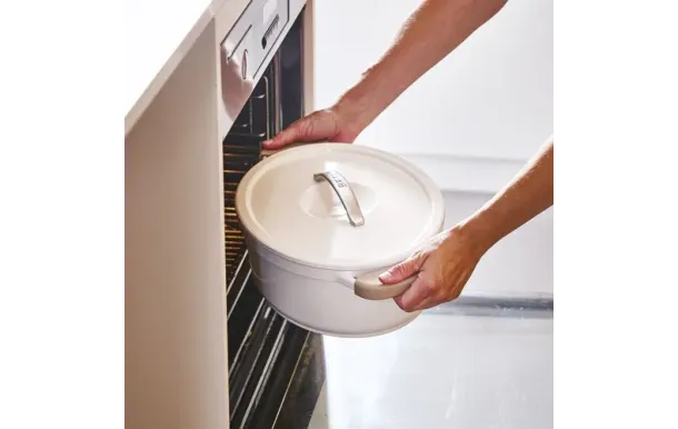 BEKA Cocotte ovale 31 cm / 6 L Beige - Plume