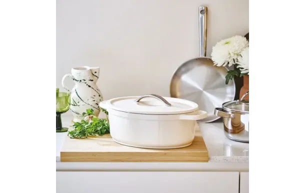 BEKA Cocotte ovale 31 cm / 6 L Beige - Plume