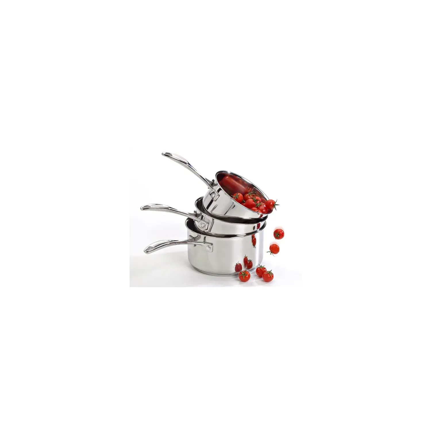 Casseroles Chef D BEKA LINE Lot de 3 Inox 1810 Tous feux dont induction - vue 2