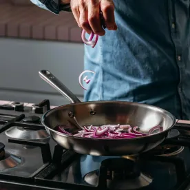 ATMA - Poêle Inox manche fixe