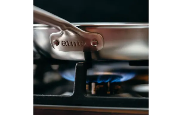 ATMA - Poêle Inox manche fixe