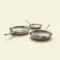 ATMA - SET DE 3 POELES INOX 20-26-28 CM