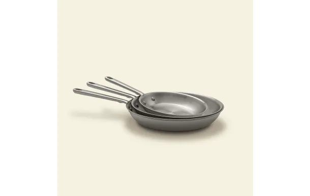 ATMA - SET DE 3 POELES INOX 20-26-28 CM