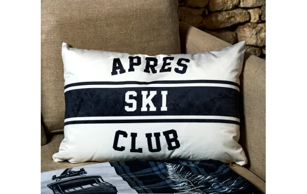 PODEVACHE - Coussin Velours Ski Megève