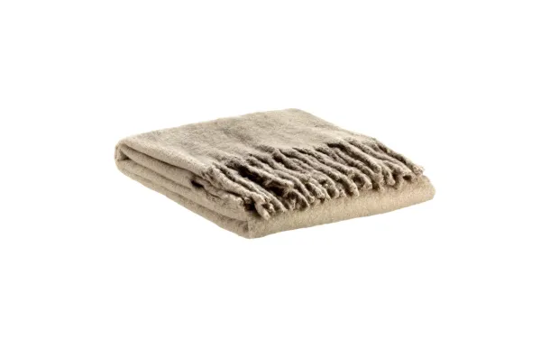 VIVARAISE - Plaid recyclé Isabel uni Nuage 130 x 160