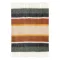 VIVARAISE - Plaid rayé recyclé Isabel Rouille 130 x 160