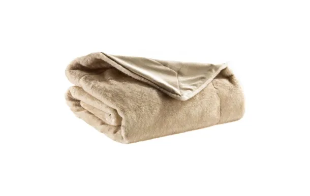 VIVARAISE - Plaid Liwen Naturel 140 x 180