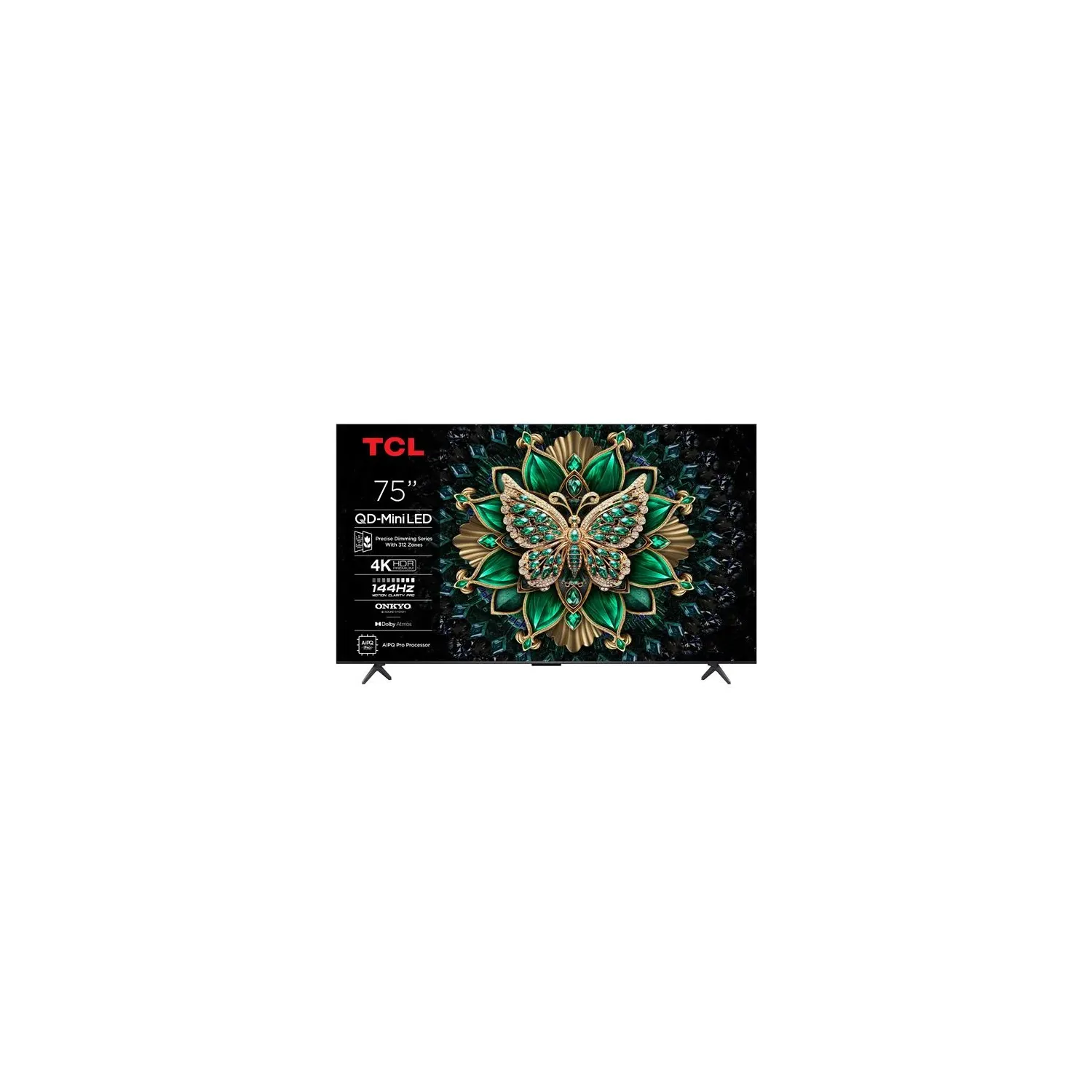 TV QD Mini LED Tcl 75C69K 191 cm 4K UHD 2025 Aluminium brossé - vue 8