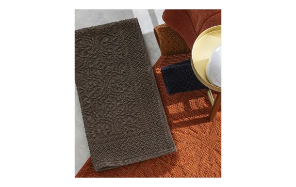 HAOMY -  Tapis de bain KYMI Blanc 60x60 cm