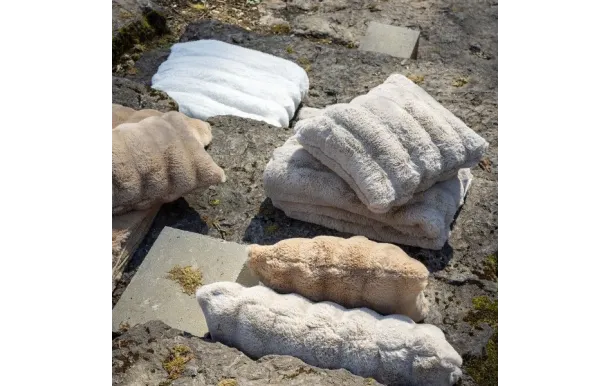 VIVARAISE - Coussin Astrid Naturel 45 x 45