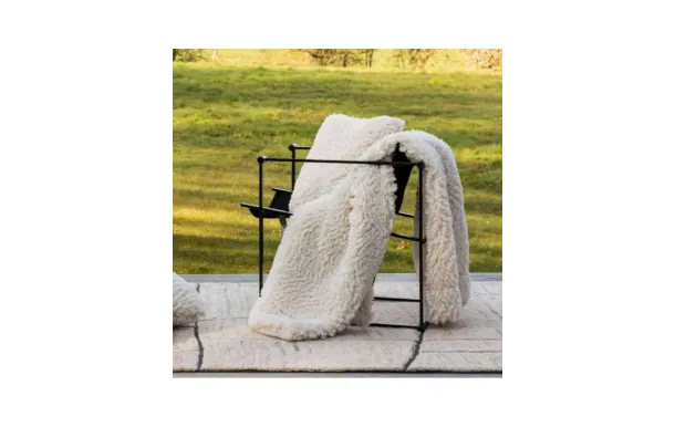 VIVARAISE - Plaid Noam Neige 140 x 180