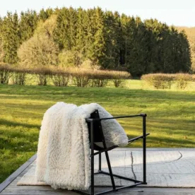 VIVARAISE - Plaid Noam Neige 140 x 180