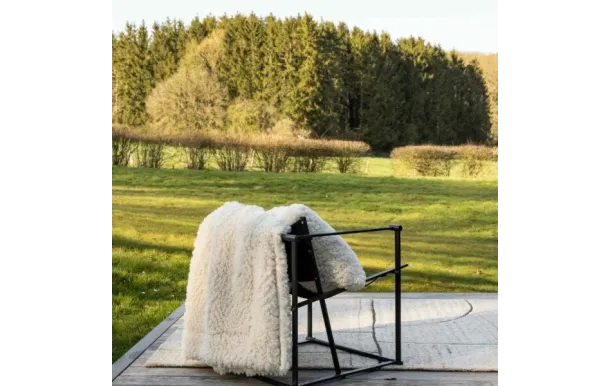 VIVARAISE - Plaid Noam Neige 140 x 180