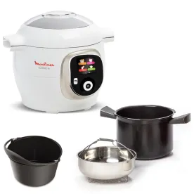 MOULINEX Cookeo+ Blanc 180 Recettes+Moule à gâteaux 1600W/1R YY5412FB