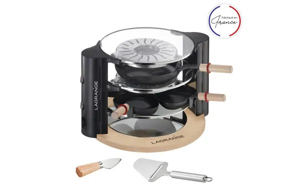 LAGRANGE Raclette Evolution + 2gd Poêlons + acc à fromage /2 149013 LAGRANGE Raclette Evolution + 2gd Poêlons + acc à fromage /2 149013
