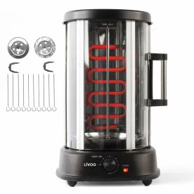 LIVOO Gril Viande Vertical 21L 200°C Kebab/Brochet DOM323