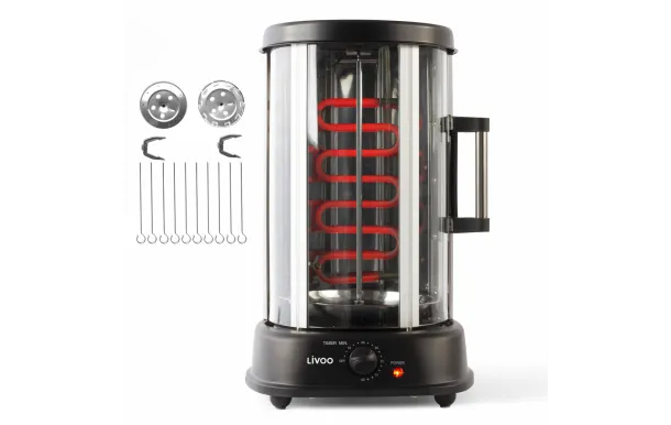 LIVOO Gril Viande Vertical 21L 200°C Kebab/Brochet DOM323 LIVOO Gril Viande Vertical 21L 200°C Kebab/Brochet DOM323