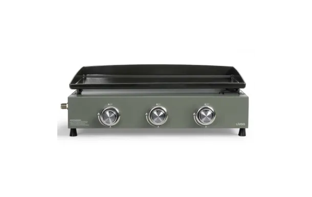 LIVOO Plancha Gaz 3 feux 7,5kW - DOC324 LIVOO Plancha Gaz 3 feux 7,5kW - DOC324