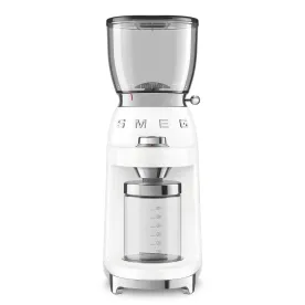 SMEG Moulin à café Blanc Broyeur 8 Fct Année50/R CGF01WHEU