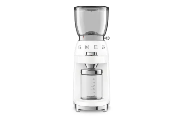 SMEG Moulin à café Blanc Broyeur 8 Fct Année50/R CGF01WHEU SMEG Moulin à café Blanc Broyeur 8 Fct Année50/R CGF01WHEU
