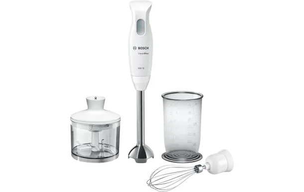 BOSCH Mixer 600W Pied inox 1 vit +bol +batteur +broyeur - MSM26500 BOSCH Mixer 600W Pied inox 1 vit +bol +batteur +broyeur - MSM26500