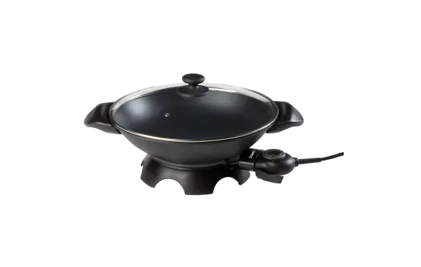 DOMO Wok 5L D.35.5 cv.verre thm.amovible - DO8708W