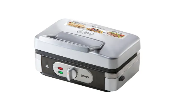 DOMO Croque Gaufre 3en1 Gaufre/Grill/Croq - 1000W/2 DO9136C
