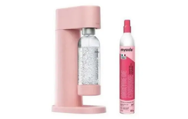 MYSODA Machine WOODY Rose +1 cylindreCO2 biocom /R P2C-WD002F-LP