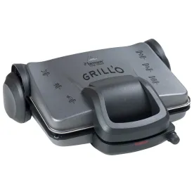 BESTRON Gril Panini/Viande 1800W Plaque 31x22 Gris - ACG380