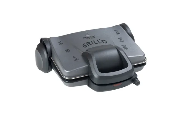 BESTRON Gril Panini/Viande 1800W Plaque 31x22 Gris - ACG380
